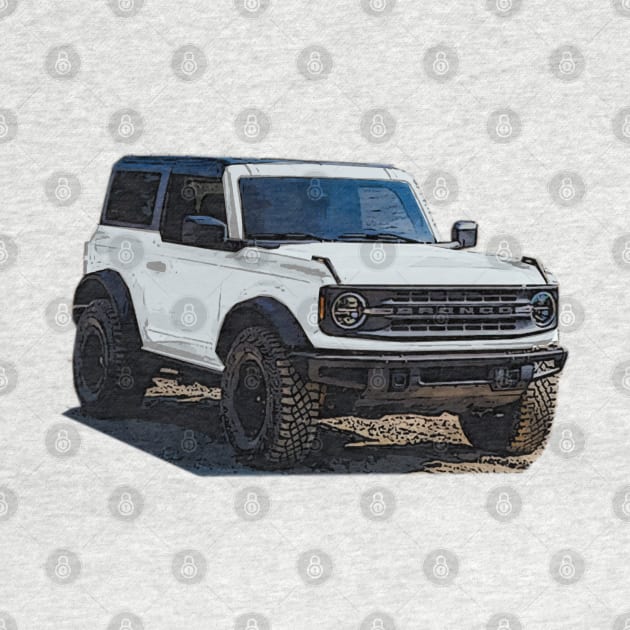 2021 Oxford White Ford Bronco 2 Door by Woreth